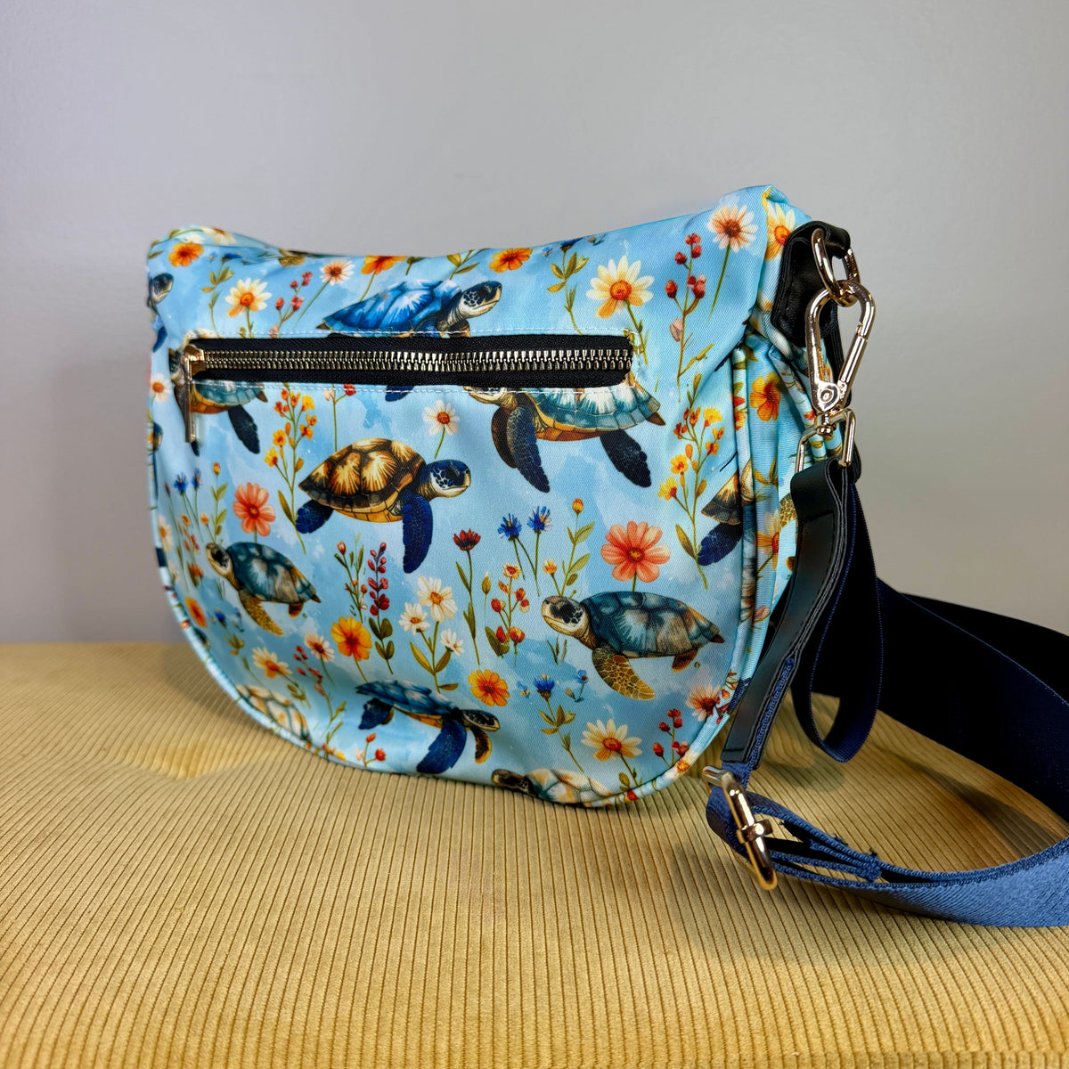 The Roni Nylon Crossbody - Turtle Floral