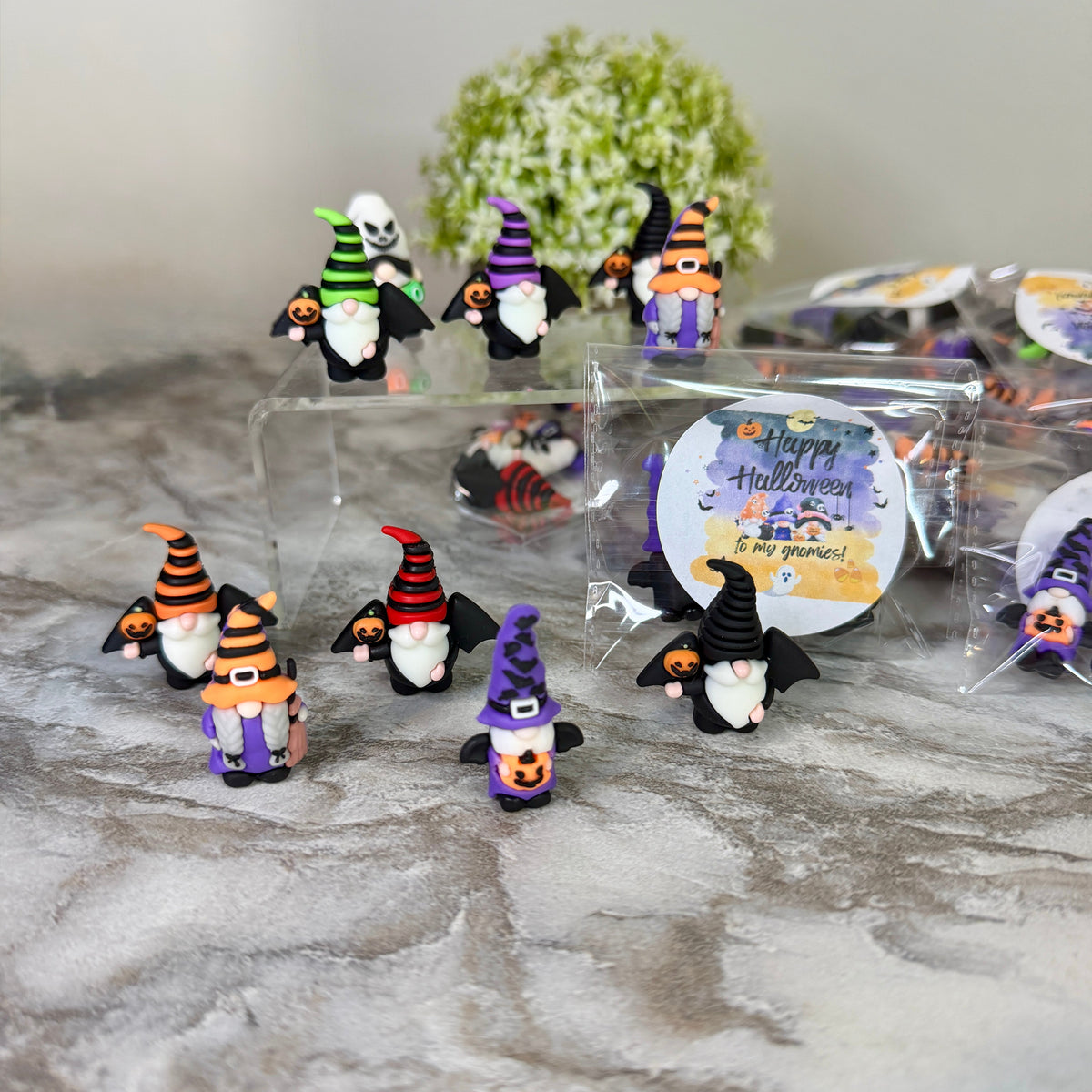 Gnome Figurines - Halloween Assortment (3 pack) - Halloween Sticker