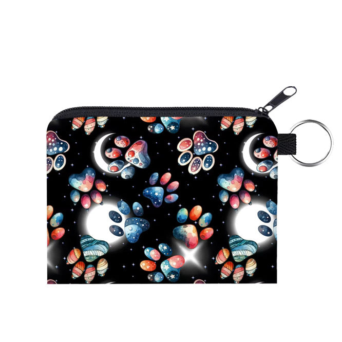 Mini Pouch - Dog Paw Galaxy Moon