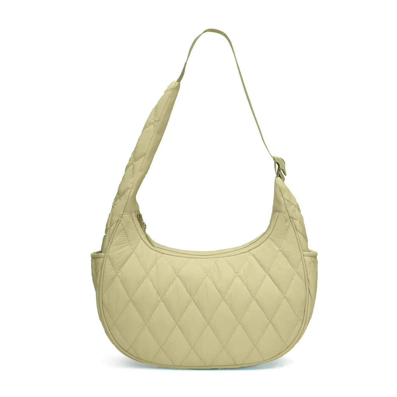 Cleo - Quilted Crescent Handbag - PREORDER 9/10-9/13