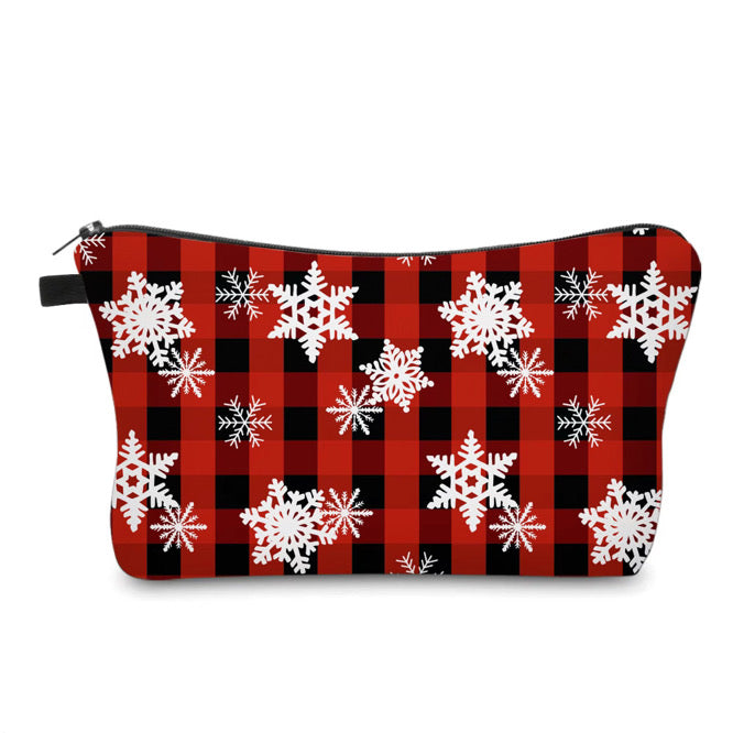 Pouch - Christmas Plaid Snowflake - PREORDER