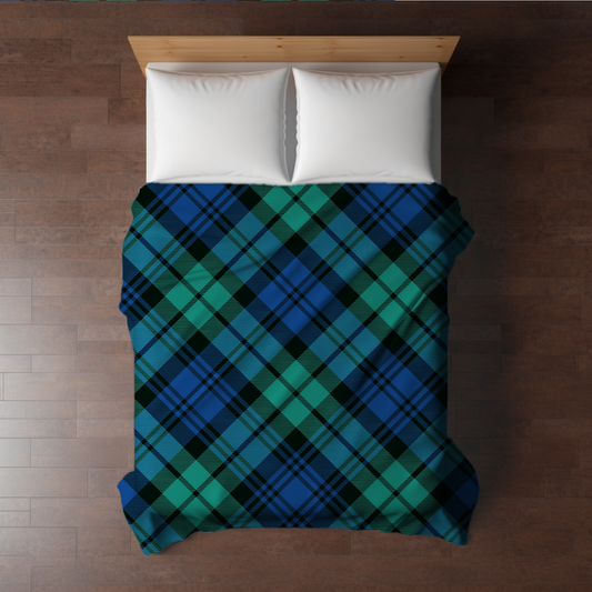 Blanket Christmas - Green + Blue Plaid - PREORDER