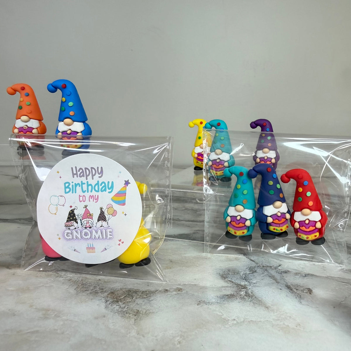 Gnome Figurines - Birthday Assortment (3 pack) - Gnomies Sticker