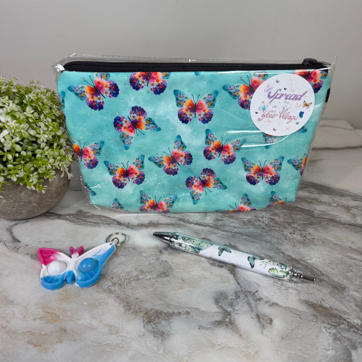 Bundled Set - Butterfly Teal Floral