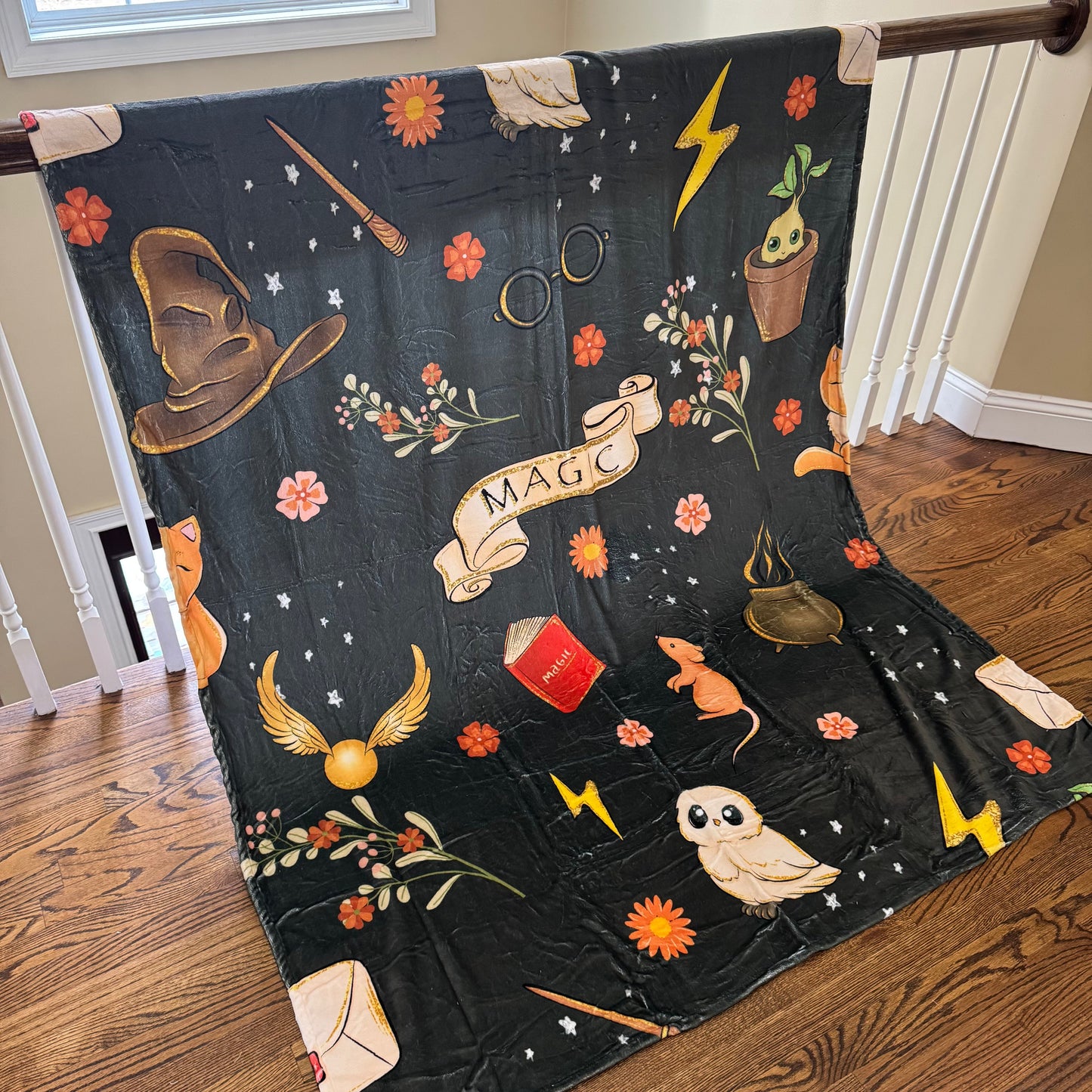 Blanket - Magic on Black