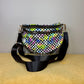 The Roni Nylon Crossbody - Halloween Fall Rainbow Bat Checker