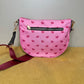 The Roni Nylon Crossbody - Light Pink Hearts