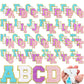 Patch Chenille Letter - Solid Color