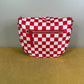 The Roni Nylon Crossbody - Checkered Red