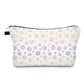 Pouch - Dog Cat Paw Pink Purple on White