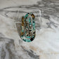 Jumbo Paperclip - Turquoise Cow Animal Print