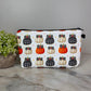 Pouch - Halloween Fall - Bow Plaid Pumpkins