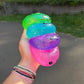 Squishy Toy - Viral Dumpling, Slow Rise Glitter - Green