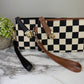 Wallet Clutch - Checker Canvas