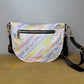 The Roni Nylon Crossbody - Pastel Stripe Daisy Floral