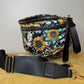 The Roni Nylon Crossbody - Turquoise Sunflower