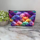 Pouch - Floral, Gold Vibrant Flower Petals