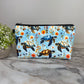 Pouch - Animal Floral Turtle Blue