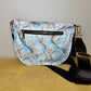 The Roni Nylon Crossbody - Ice Blue Cherry Blossom
