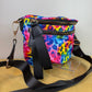The Roni Nylon Crossbody - Bright Rainbow Animal Print