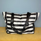 Tote Bag - Summer Stripes - Black