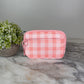 Rue - Nylon Wristlet Wallet - Pink Plaid