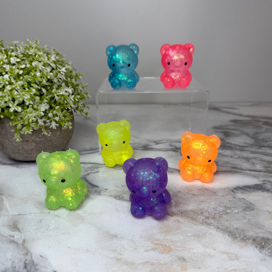 Squishy Toy - Glitter Gummy Bear