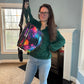 The Roni Nylon Crossbody - Pink Orange Galaxy