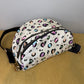 The Roni Nylon Crossbody - Animal Print Multi Color Hearts