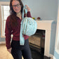 The Roni Nylon Crossbody - Animal Print Aqua