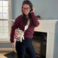 The Roni Nylon Crossbody - Checkered Colorful White