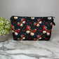 Pouch - America Red White Blue Butterfly on Black Galaxy