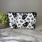 Pouch - Halloween Fall - Black & White Coffee Skull
