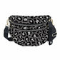 The Roni Nylon Crossbody - Animal Print Grey