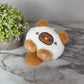 Keychain - Pom Pom Fuzzy Cat Paw Squeeker