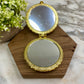 Compact Mirror - Blue Floral (by shape)