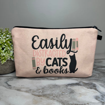 Pouch - Cats & Books