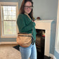 The Roni Nylon Crossbody - Bronze + Black
