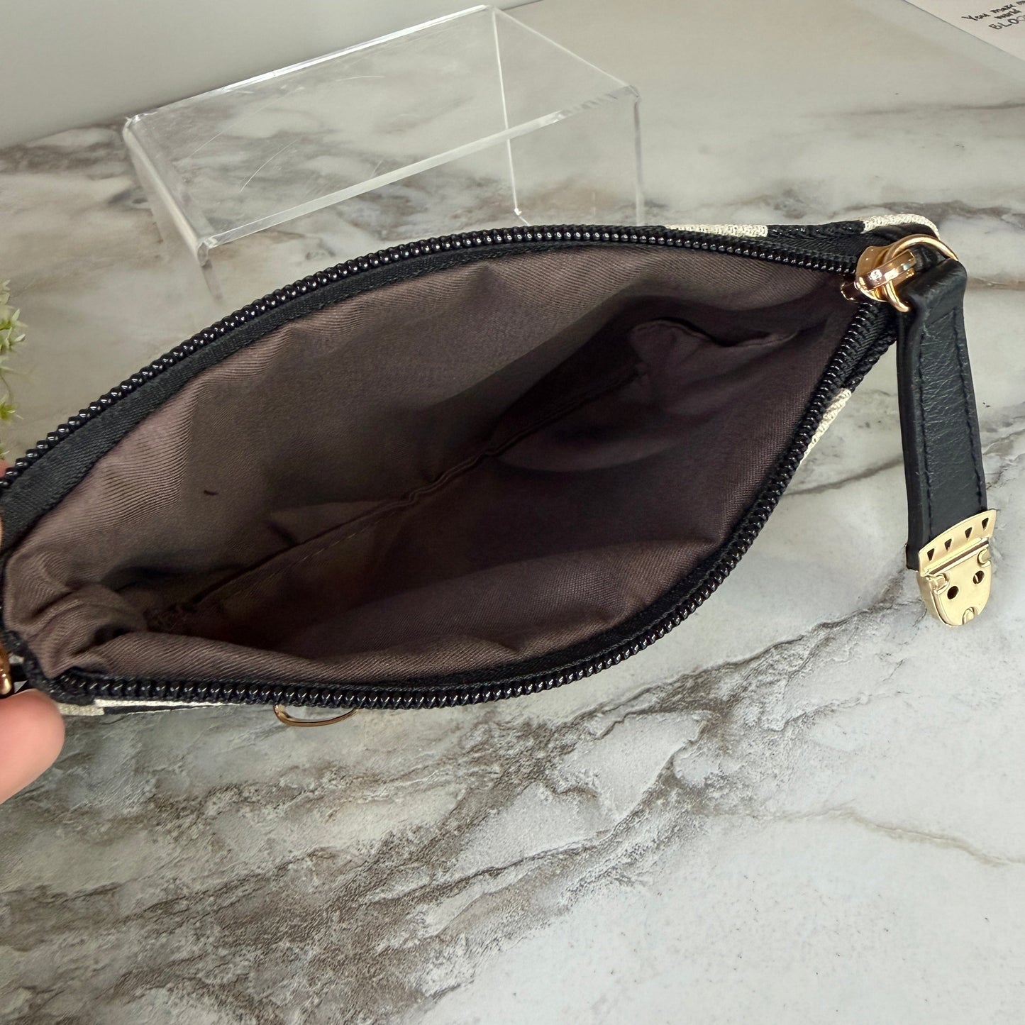 Wallet Clutch - Checker Canvas
