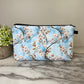 Pouch - Floral Ice Blue Cherry Blossom
