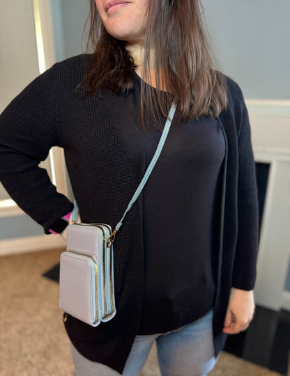 Ivy Crossbody Wallet + Purse - Medium Pink