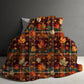 Blanket Halloween #3 - Plaid Leaves - PREORDER ends 7/25