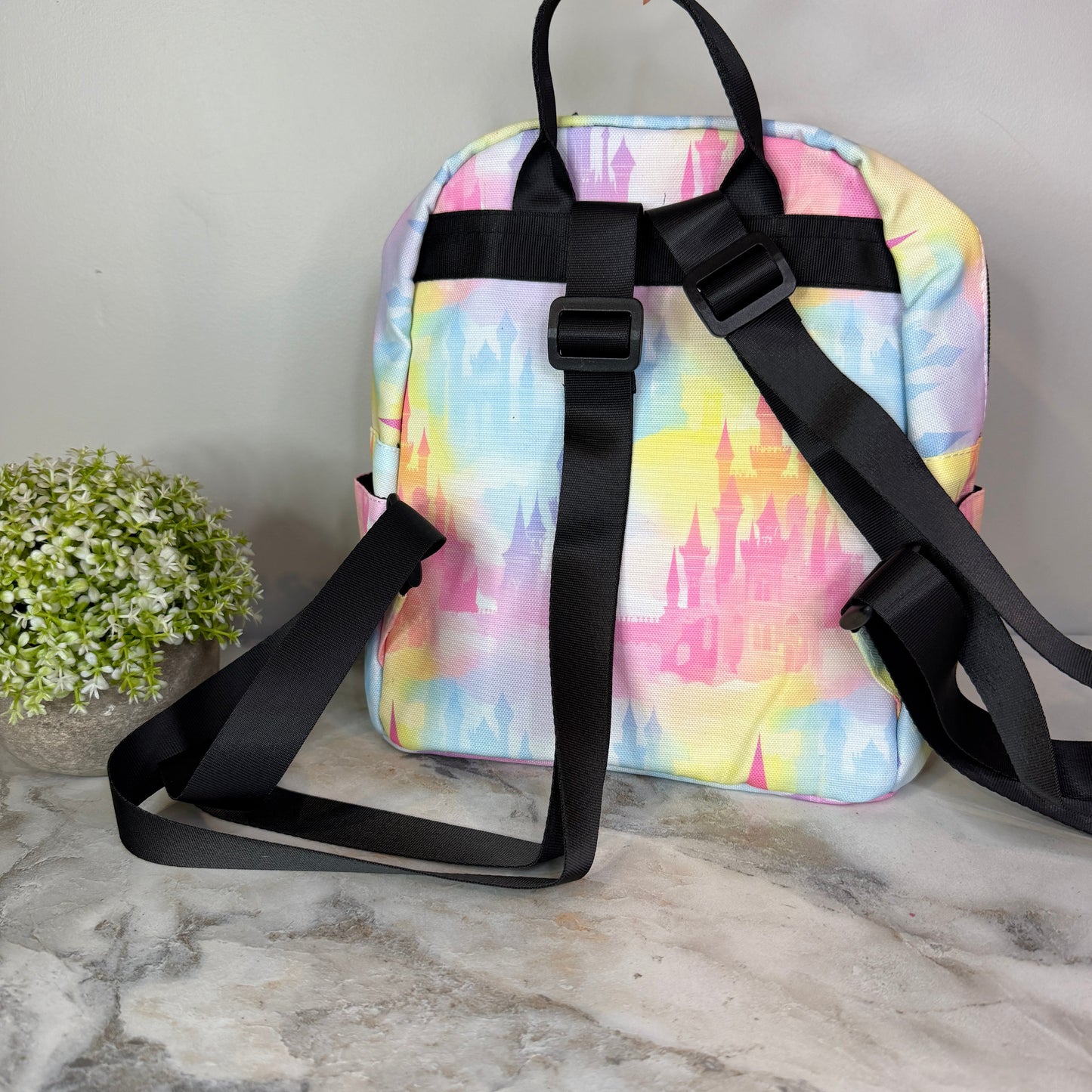 Mini Backpack - Pastel Castle