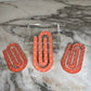 Jumbo Paperclip - Coral Polka Dot