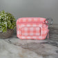 Rue - Nylon Wristlet Wallet - Pink Plaid