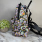 Mini Backpack - Cat Paw Meow on Black