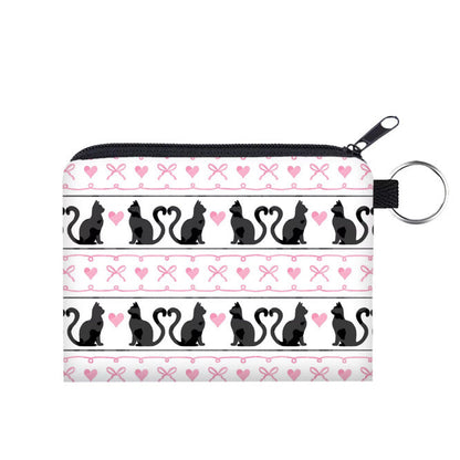 Mini Pouch - Cat Heart Bow