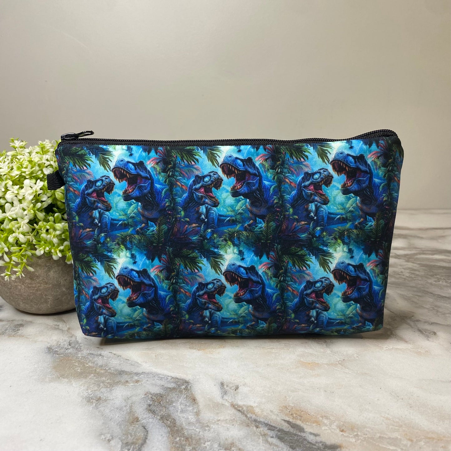 Pouch - Blue Dinosaur