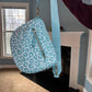 The Roni Nylon Crossbody - Animal Print Aqua