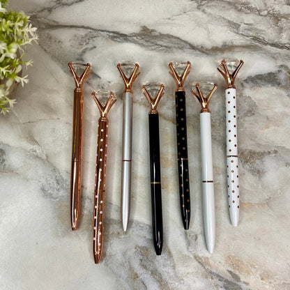 Pen - Diamond Metal Rose Gold Mix